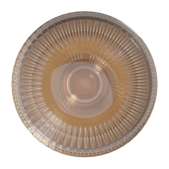 Taça Avulsa 380ml De Vidro Lines Ambar 